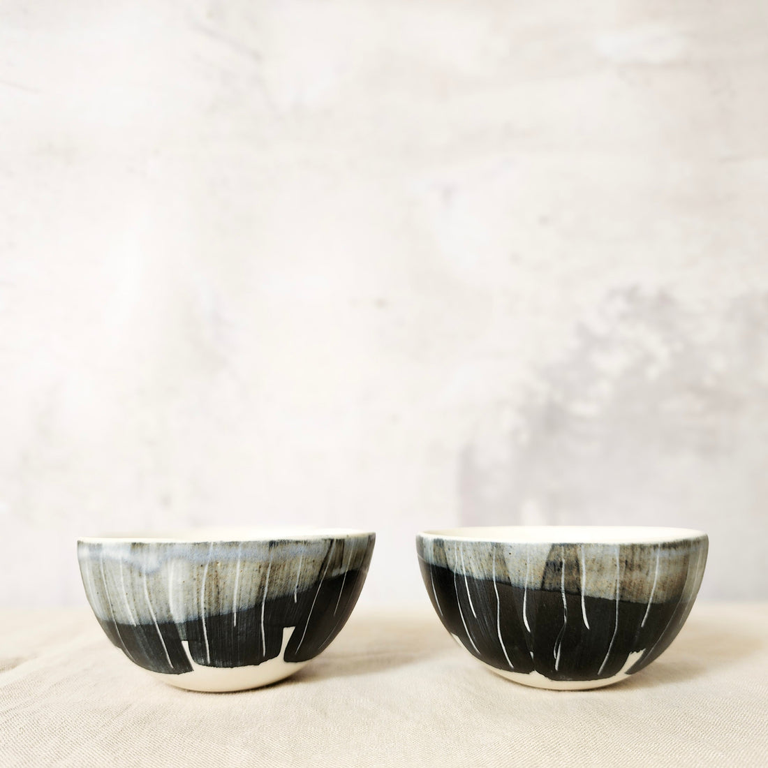 Ceramic Tapas/Side Bowl - Charcoal Black