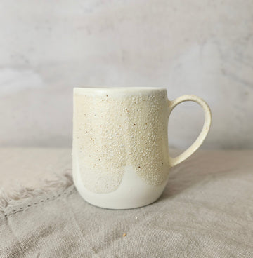 Ceramic Coffee/Tea Mug - Salted White