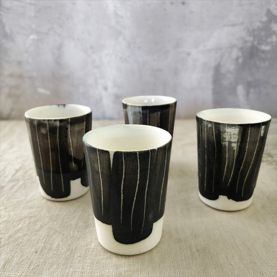 Ceramic Macchiato Cup - Charcoal Black