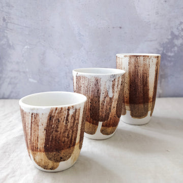 Small Ceramic Take Away Cup (225ml) - Cinnabar