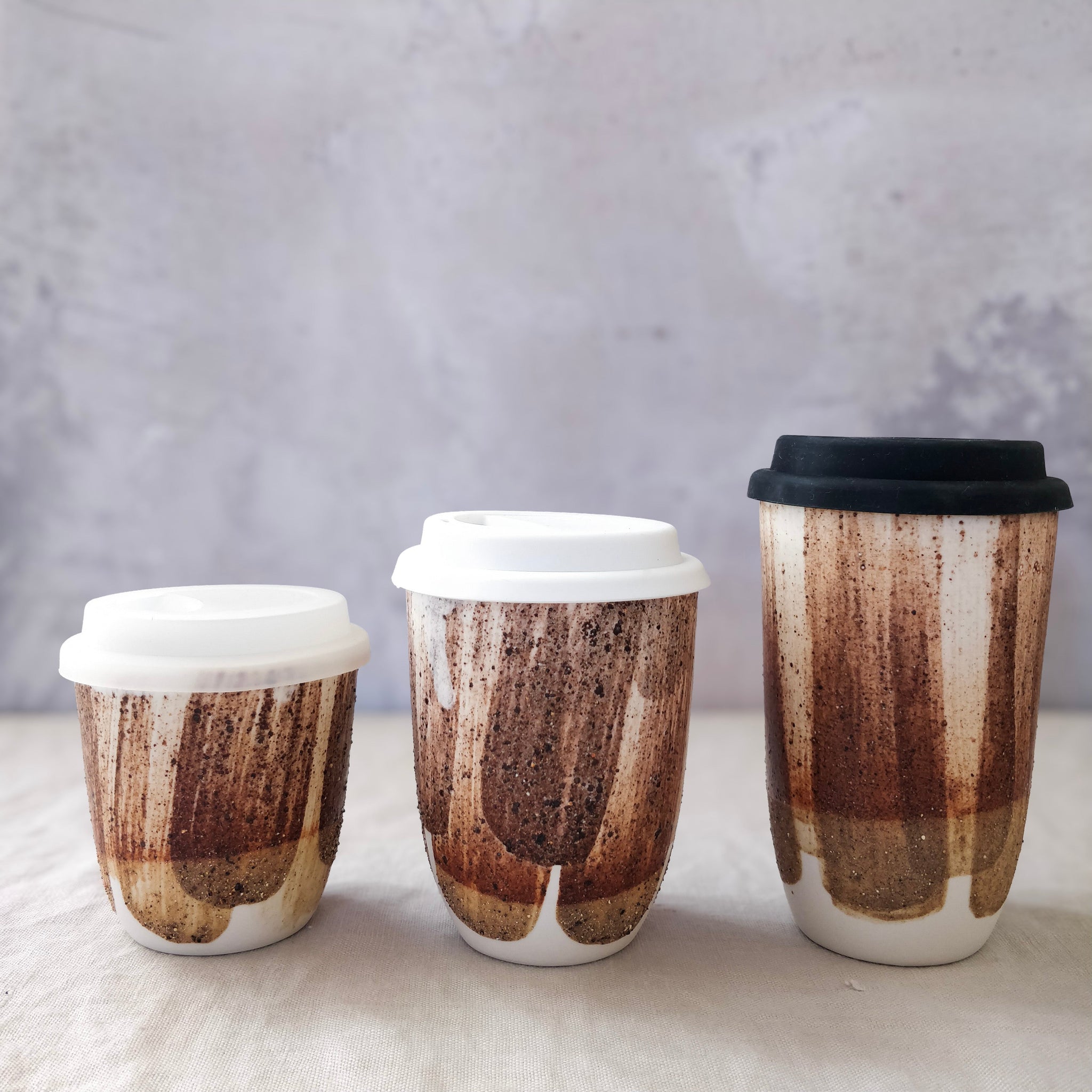 Medium Ceramic Take Away Cup (300ml) - Cinnabar