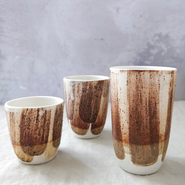 Large Ceramic Take Away Cup (380ml) - Cinnabar