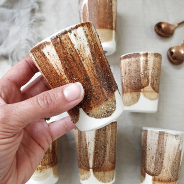 Ceramic Macchiato Cup - Cinnabar