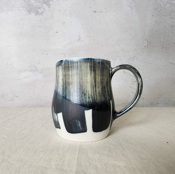 Large Ceramic Coffee/Tea Mug - Charcoal Black