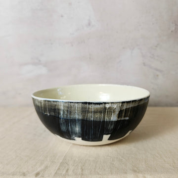 Ceramic Ramen/Pasta Bowl - Charcoal Black