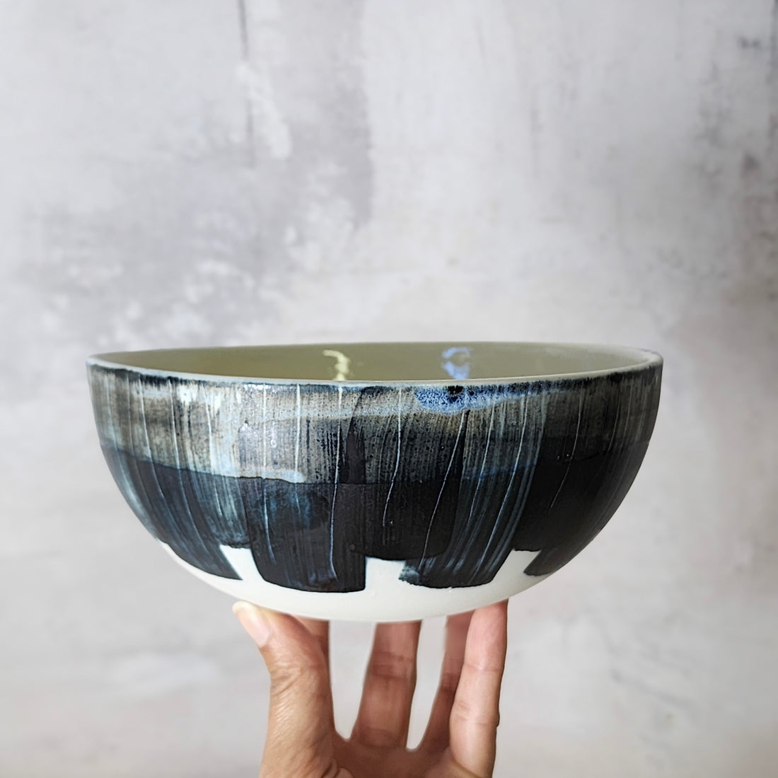 Ceramic Ramen/Pasta Bowl - Charcoal Black