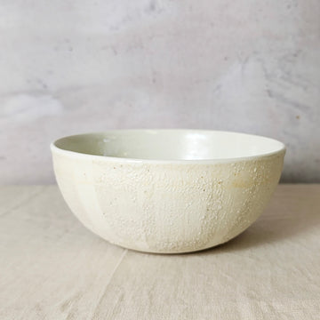 Ceramic Ramen/Pasta Bowl - Salted White