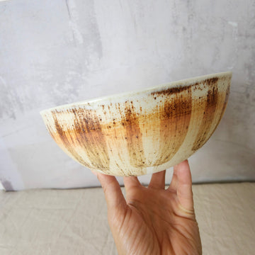 Ceramic Ramen/Pasta Bowl - Cinnabar